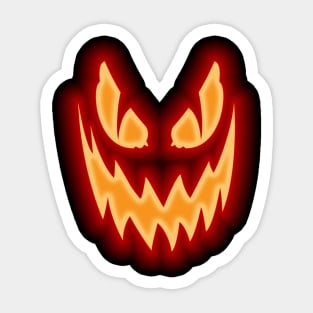 Hello halloween party funny jack o lantern face Sticker